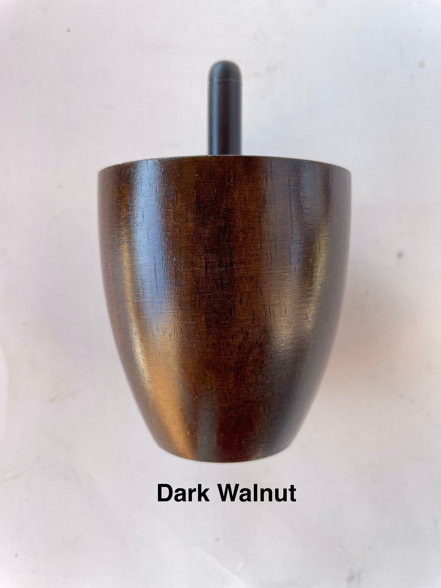 Set of 4 Cone Shaped Legs 3" & 4" Tall x 2-3/4" Diameter Wood Legs with standard 5/16" Hanger Bolts Protruding 1"