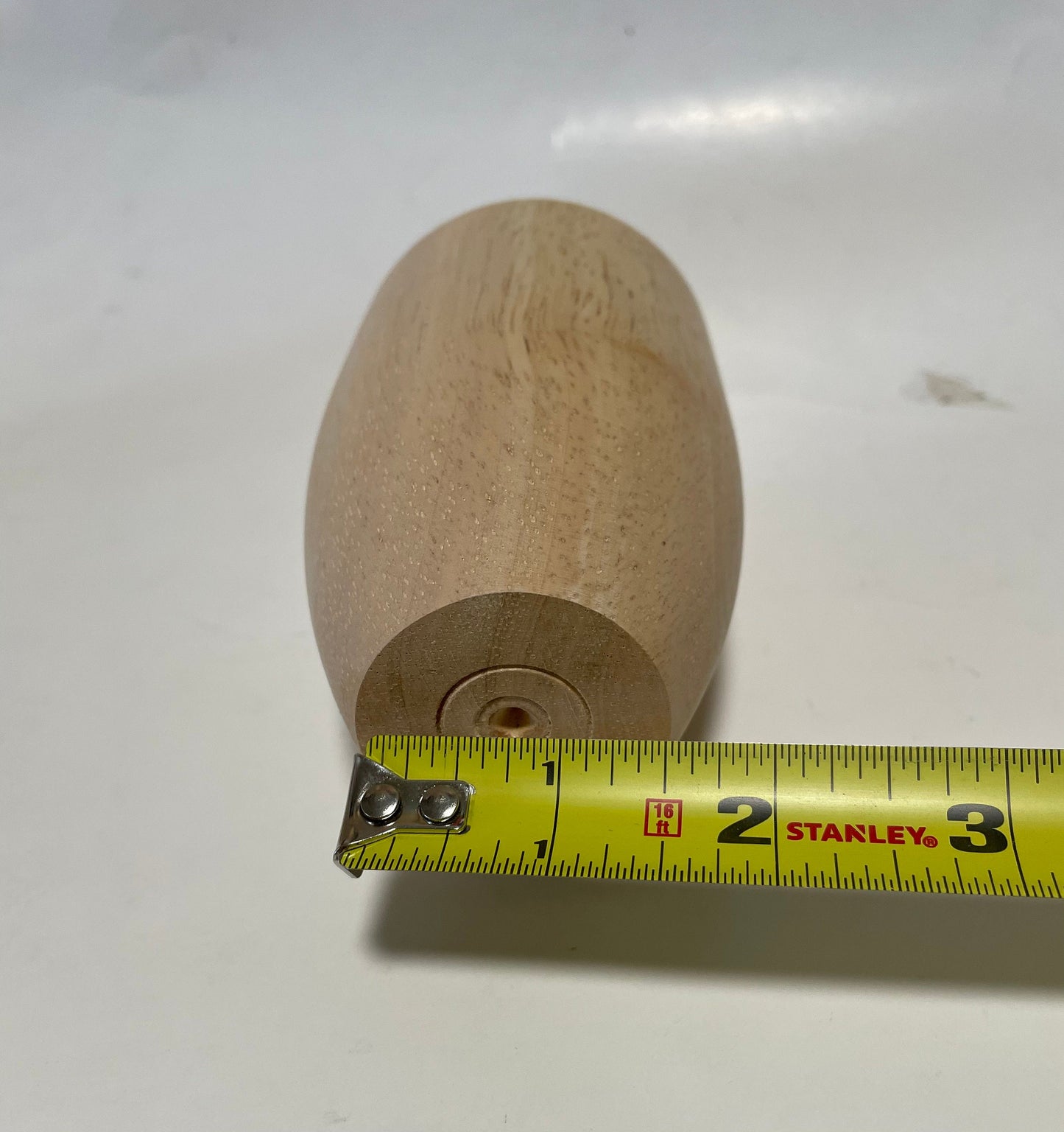 Set of 4 Cone Shaped Legs 3" & 4" Tall x 2-3/4" Diameter Wood Legs with standard 5/16" Hanger Bolts Protruding 1"