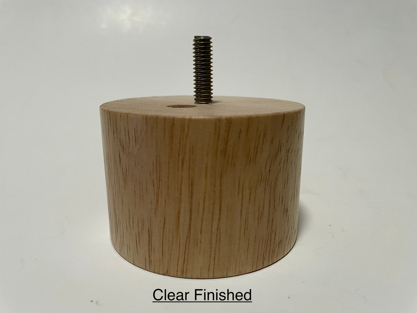 Set of 4 Cylinder Style 1" to 6" Tall x 2", 2-3/8" and 3" Diameter Legs with Std 5/16" Hanger Bolts Protruding 1"