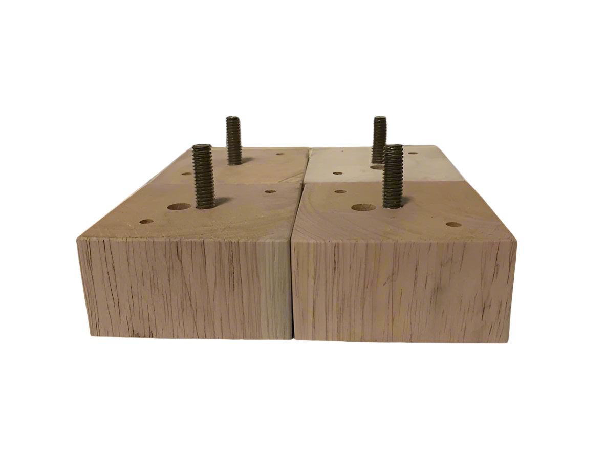Set of 4 Legs Square Block Feet
