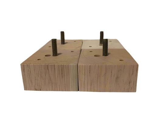 Set of 4 Legs Square Block Feet